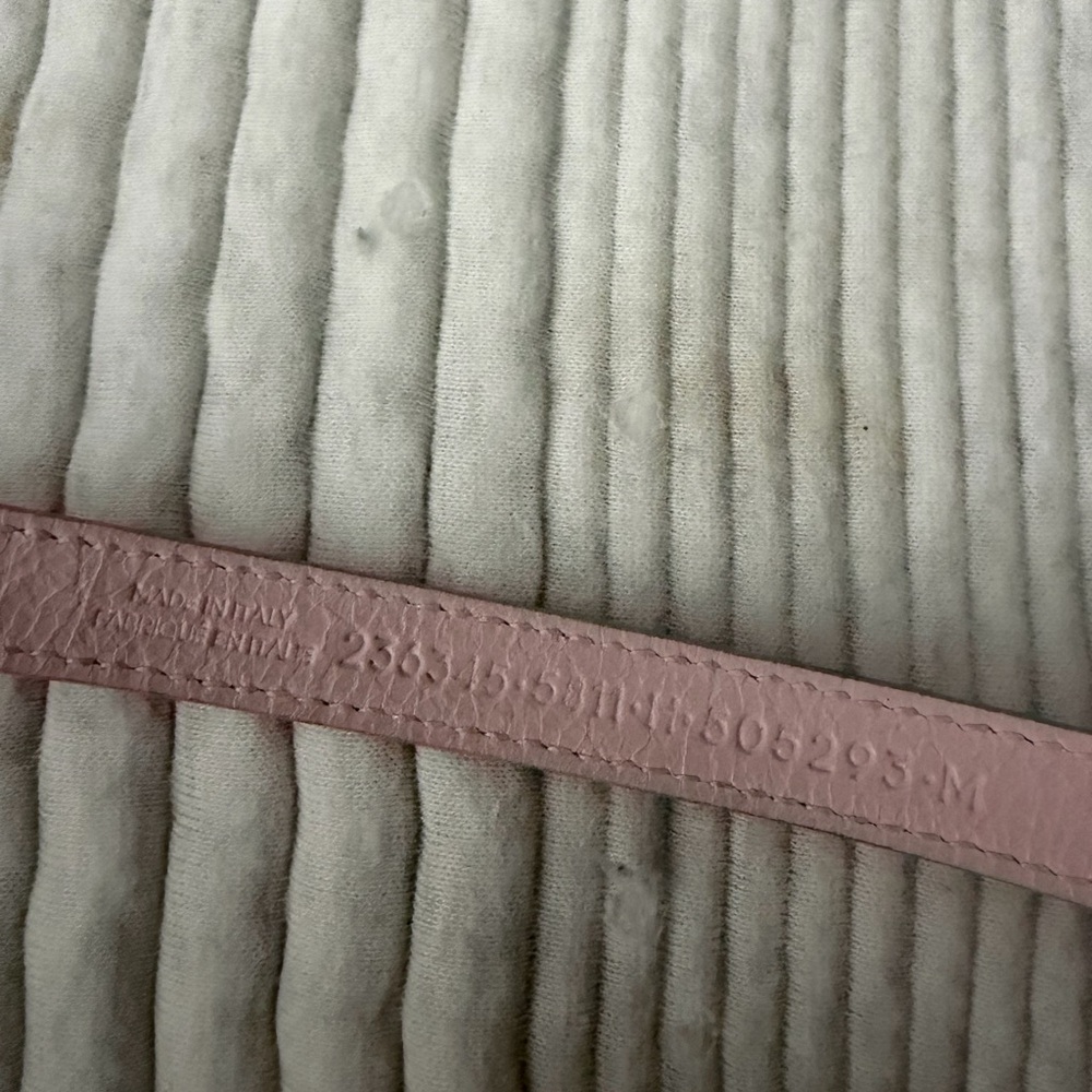 AUTHENTIC Balenciaga Light Pink Bracelet with Silver Buckle - Picture 8 of 9